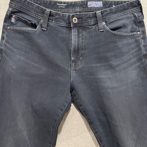 AG Everett Slim Straight Men's Blue Jeans Size 33 - Picture 4 of 14